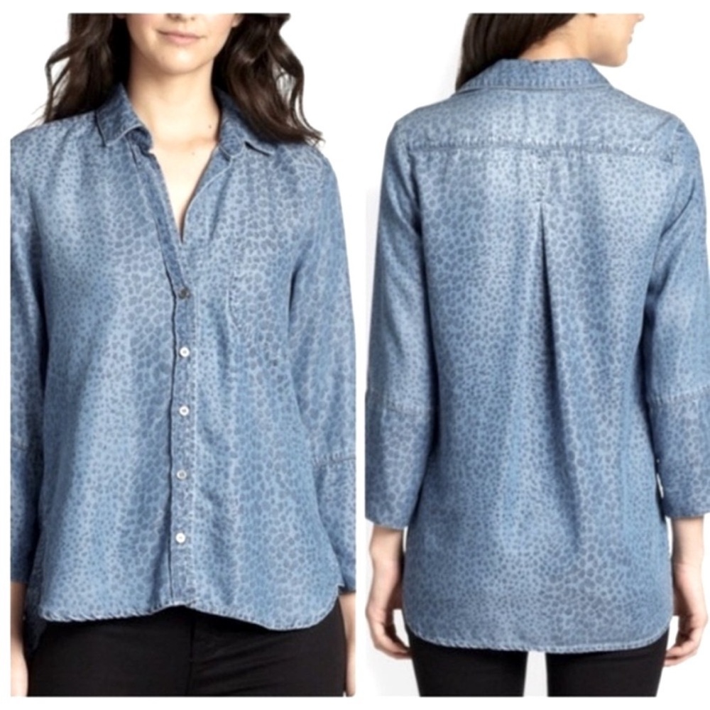 Bella Dahl Denim shirt in Animal Print